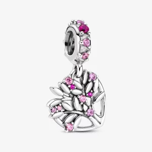 (image pour) Charm Pendant PANDORA Arbre De Vie Cœur Rose - 799153C01