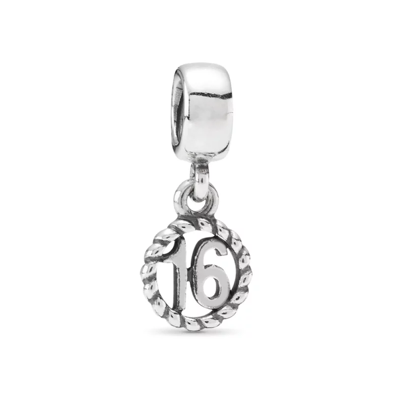 (image pour) Charm Pendant Pandora Argent 16ème anniversaire 790494