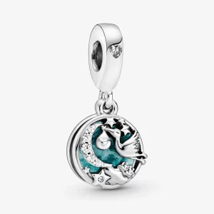 (image pour) Charm Pendant Pandora Argent Cigogne - Étoiles scintillantes 798895C01