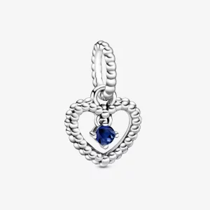 (image pour) Charm Pendant Pandora Argent Coeur perlé bleu de mer 798854C12