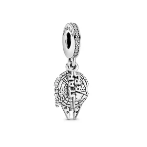 (image pour) Charm Pendant Pandora Argent Disney Parks Faucon millenium de Star Wars P400920713941
