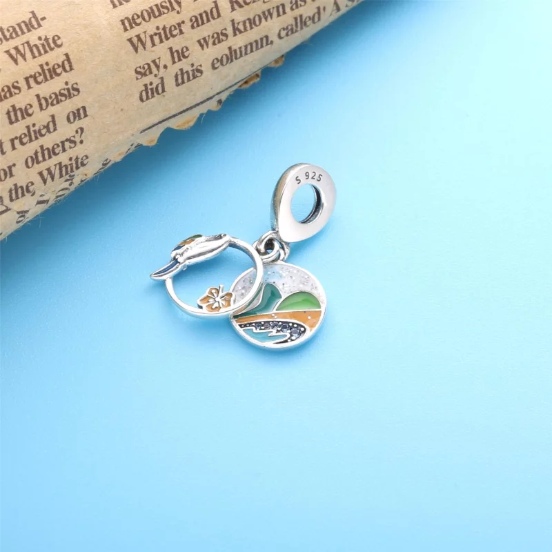 (image pour) Charm Pendant PANDORA bresil plage perroquet - 798919C01 - Afficher 3
