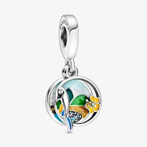 (image pour) Charm Pendant PANDORA bresil plage perroquet - 798919C01