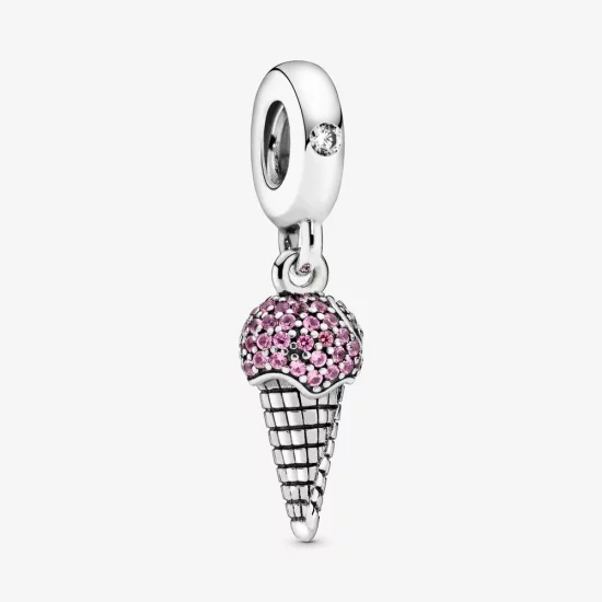 (image pour) Charm Pendant Pandora Cornet de Glace Pavé 798801C01