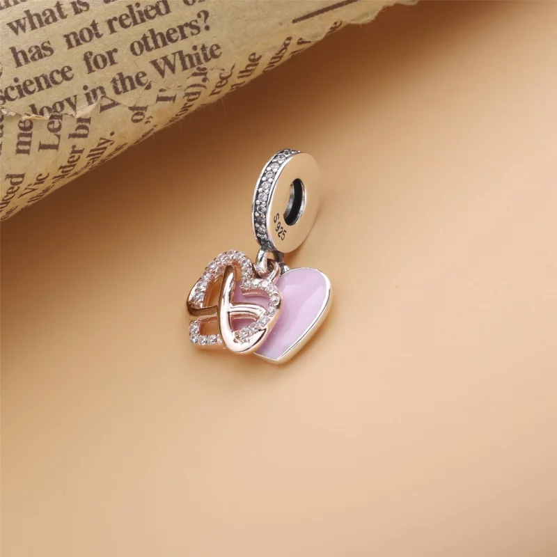 (image pour) Charm Pendant Pandora Cœur Infini Scintillant 788878C01 - Afficher 2