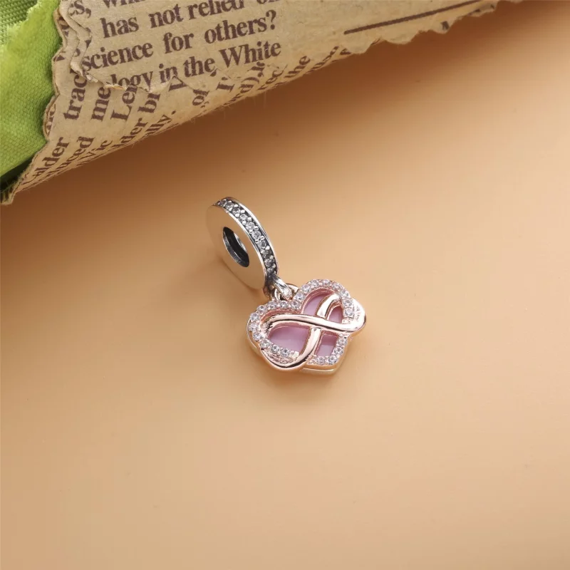 (image pour) Charm Pendant Pandora Cœur Infini Scintillant 788878C01 - Afficher 3