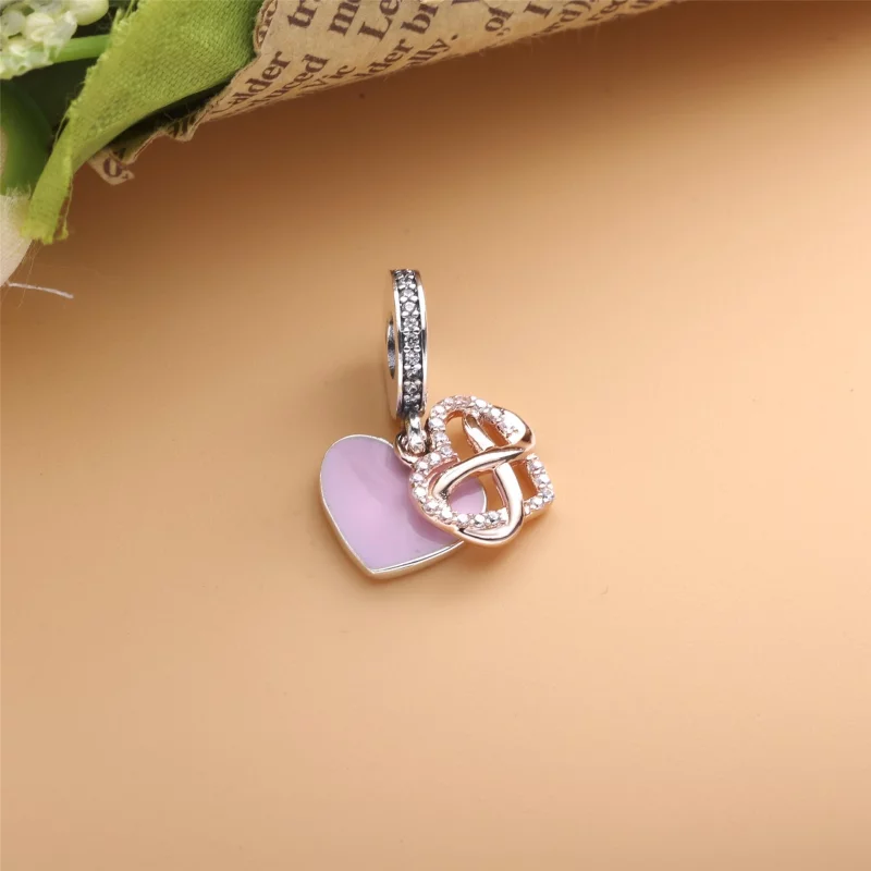 (image pour) Charm Pendant Pandora Cœur Infini Scintillant 788878C01 - Afficher 4