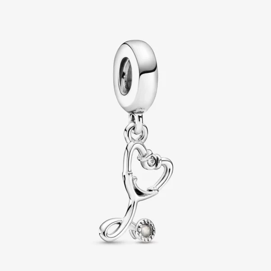 (image pour) Charm Pendant PANDORA Cœur Stéthoscope - 799072C01