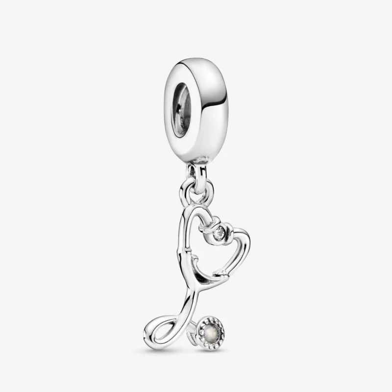 (image pour) Charm Pendant PANDORA Cœur Stéthoscope - 799072C01