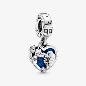 Charm Pendant Pandora Disney Cœur La Belle et Le Clochard 798634C01 (image pour) Charm Pendant Pandora Disney Cœur La Belle et Le Clochard 798634C01
