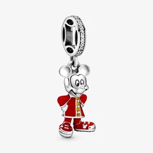 Charm Pendant Pandora Disney Mickey en Qipao 798635C01 (image pour) Charm Pendant Pandora Disney Mickey en Qipao 798635C01