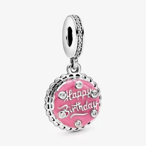 (image pour) Charm Pendant Pandora Gâteau d'Anniversaire Rose 798888C01