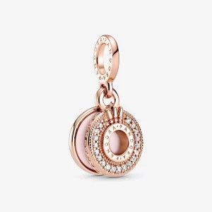 (image pour) Charm Pendant PANDORA O Couronné Pavé Scintillant - 789055C01