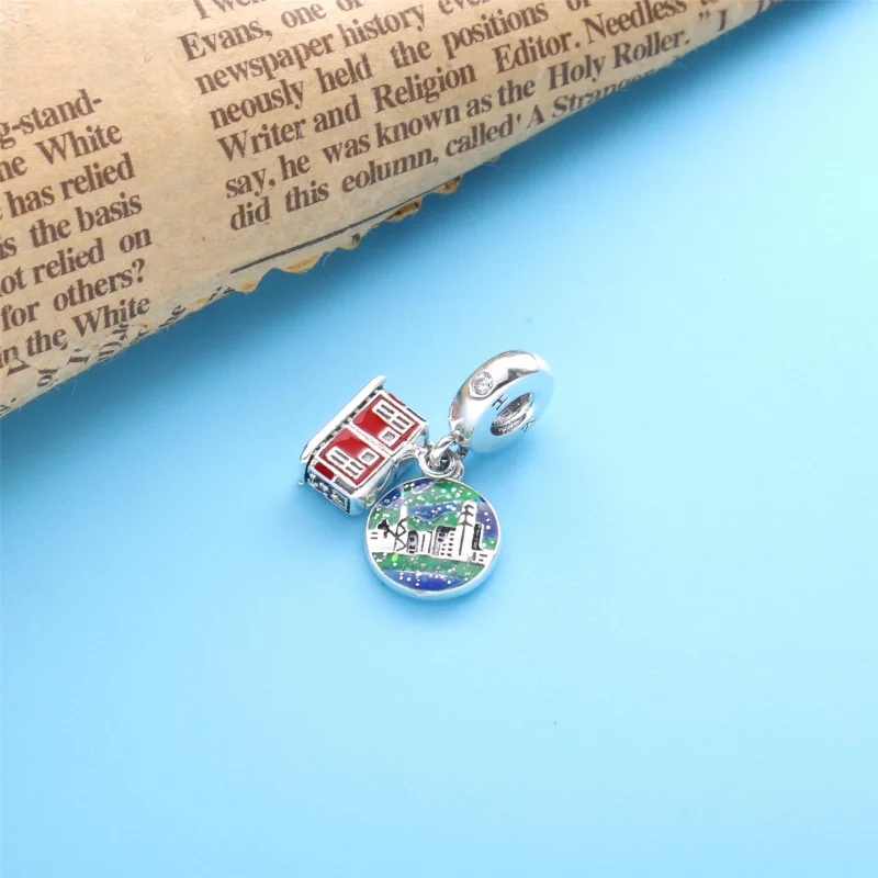 (image pour) Charm Pendant PANDORA peak tram de hong kong - 798926C01 - Afficher 2