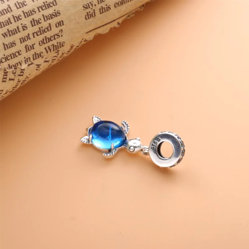 (image pour) Charm Pendant PANDORA tortue de mer en verre de murano - 798939C01 - Afficher 4