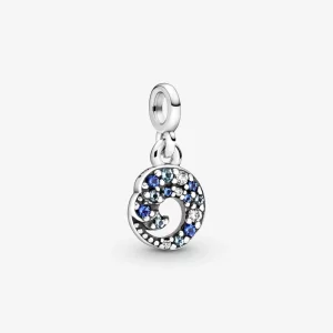 (image pour) Charm Pendant PANDORA Vague Mon Océan Bleu - 799010C01