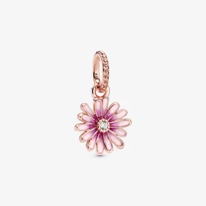(image pour) Charm Pendant Rose Gold Pandora Fleur rose de marguerite 788771C01