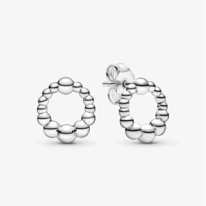 (image pour) Clous d'Oreilles Pandora Cercles Perlés 298683C00