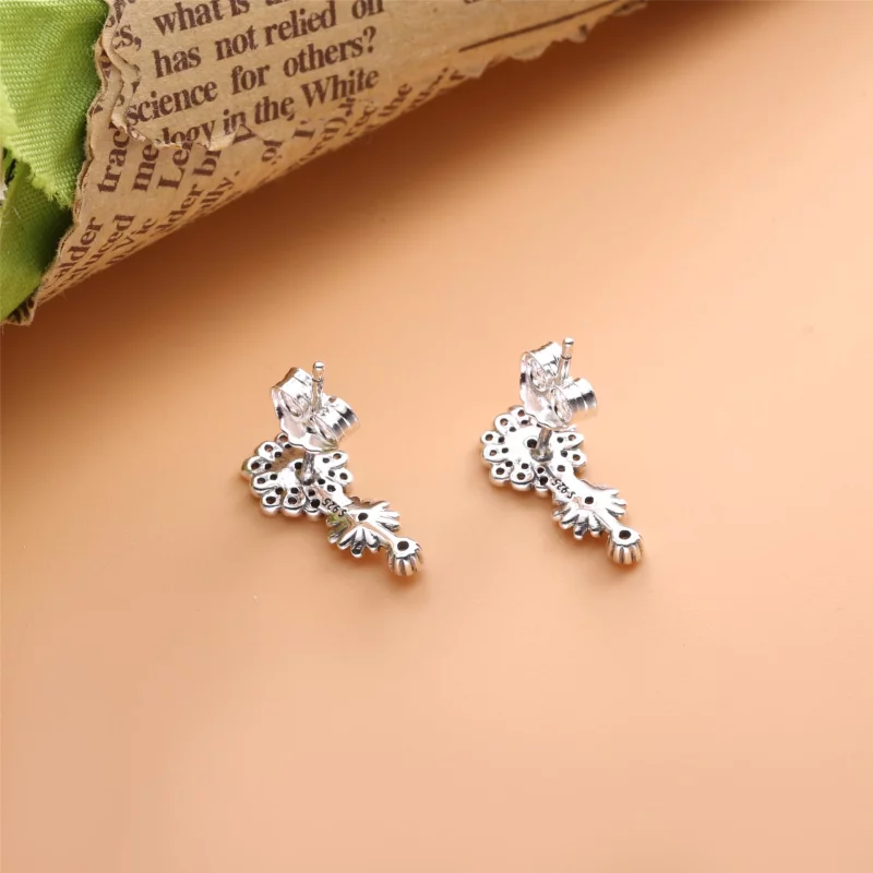 (image pour) Clous d'Oreilles Pandora Trio de Marguerites Scintillantes 298876C01 - Afficher 5