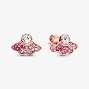 Clous doreilles PANDORA eventail roses - 288194C01 (image pour) Clous doreilles PANDORA eventail roses - 288194C01