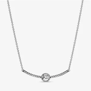 (image pour) Collier Pandora à Barre Sphère Scintillante 398490C01