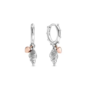 (image pour) Creoles PANDORA coeur conque - 289000C00