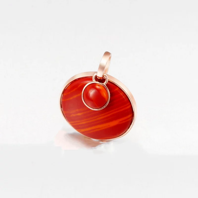 (image pour) PANDORA Red murano glass pendant - 388148RMU - Afficher 4