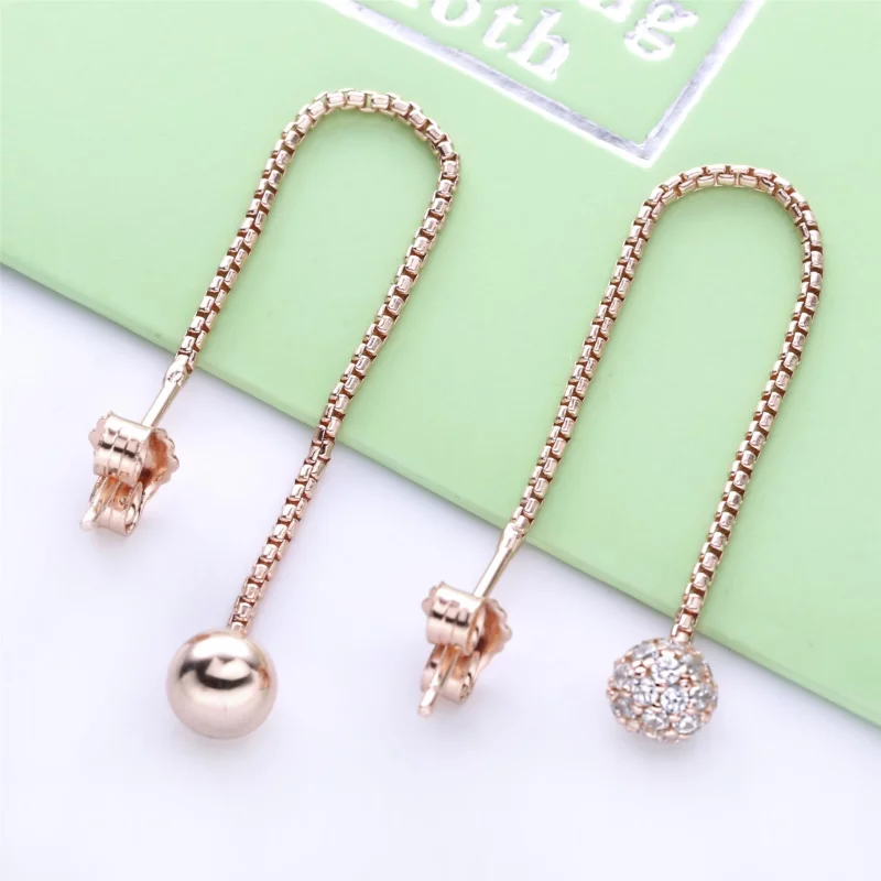 (image pour) Pendants d'Oreilles Pandora Sphère Pavée 288325CZ - Afficher 2