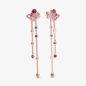 (image pour) Pendants doreilles PANDORA eventail roses - 288190C01