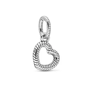 (image pour) Pendentif PANDORA Cœur Ajouré Motif Maille Serpent - 399094C00