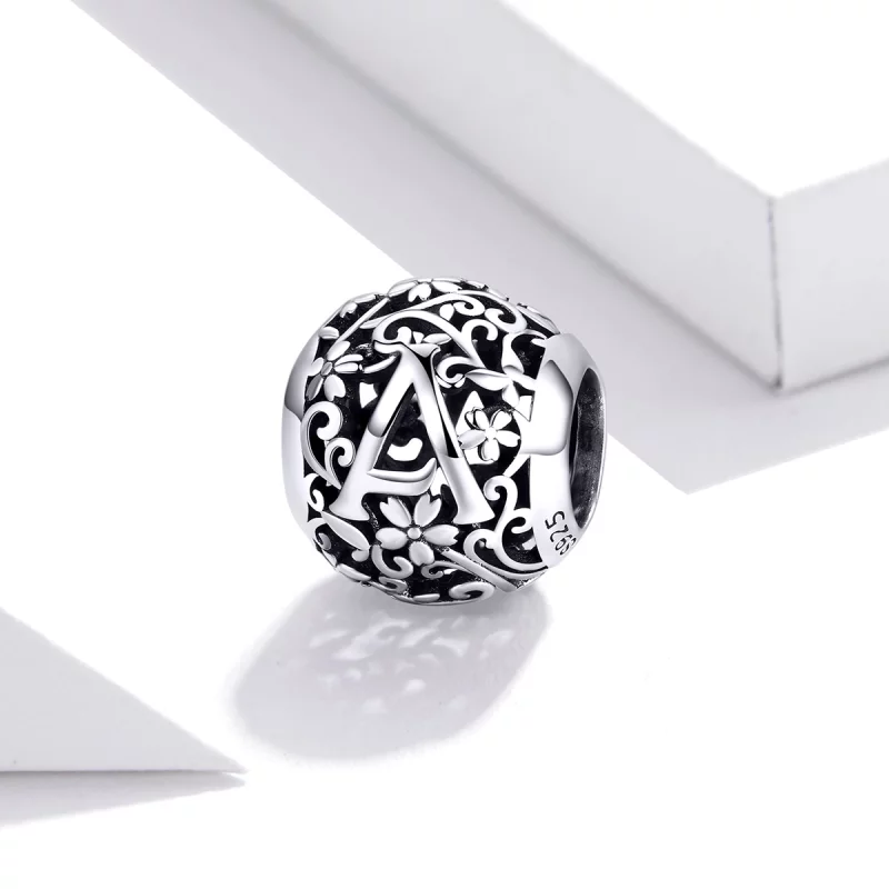(image pour) Charm Style PANDORA Fleur Lettre A Ajourés - SCC1444-A - Afficher 2
