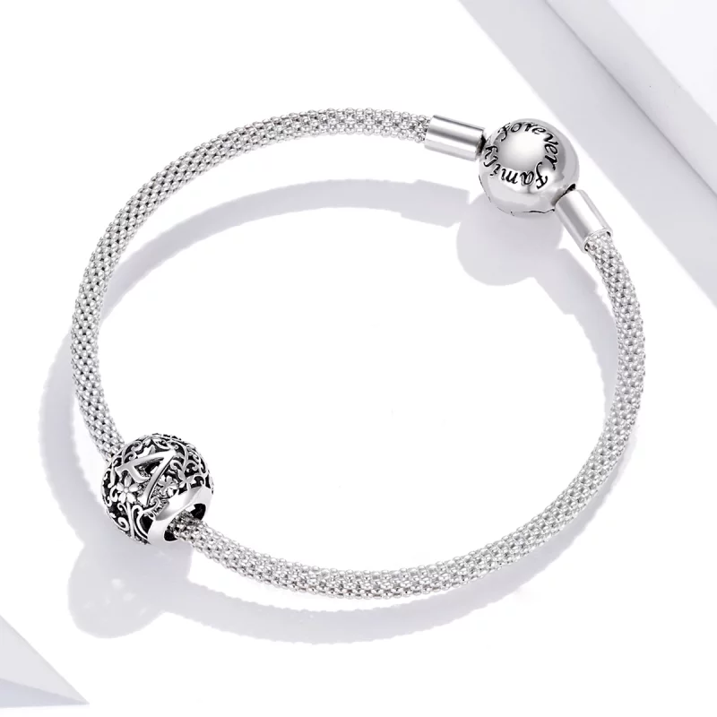(image pour) Charm Style PANDORA Fleur Lettre A Ajourés - SCC1444-A - Afficher 3