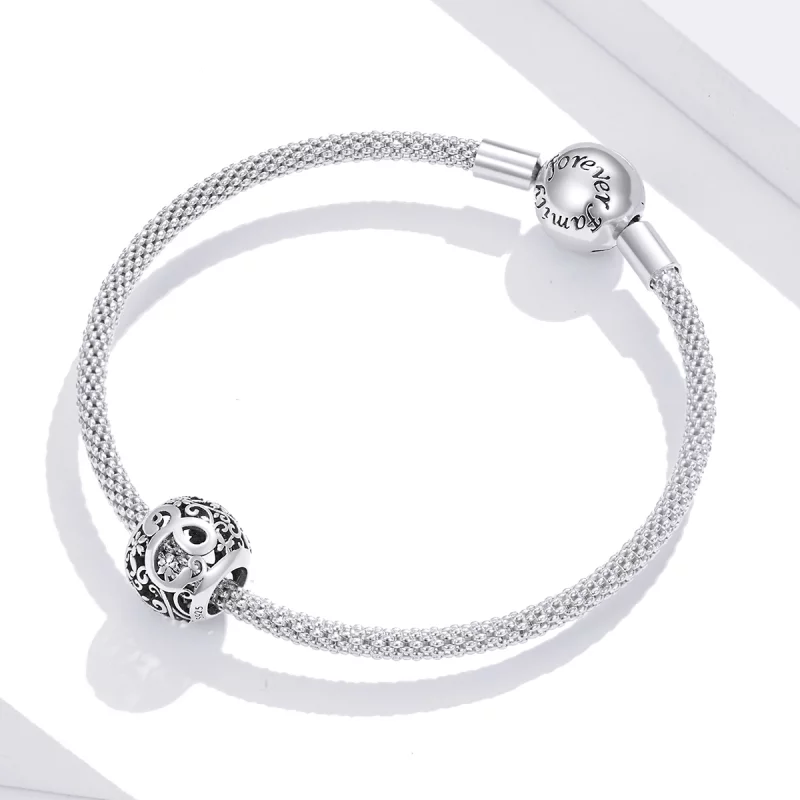 (image pour) Charm Style PANDORA Fleur Lettre C Ajourés - SCC1444-C - Afficher 3