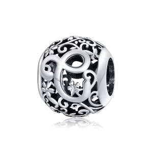 (image pour) Charm Style PANDORA Fleur Lettre C Ajourés - SCC1444-C