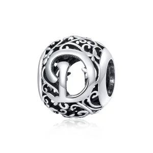 (image pour) Charm Style PANDORA Fleur Lettre D Ajourés - SCC1444-D