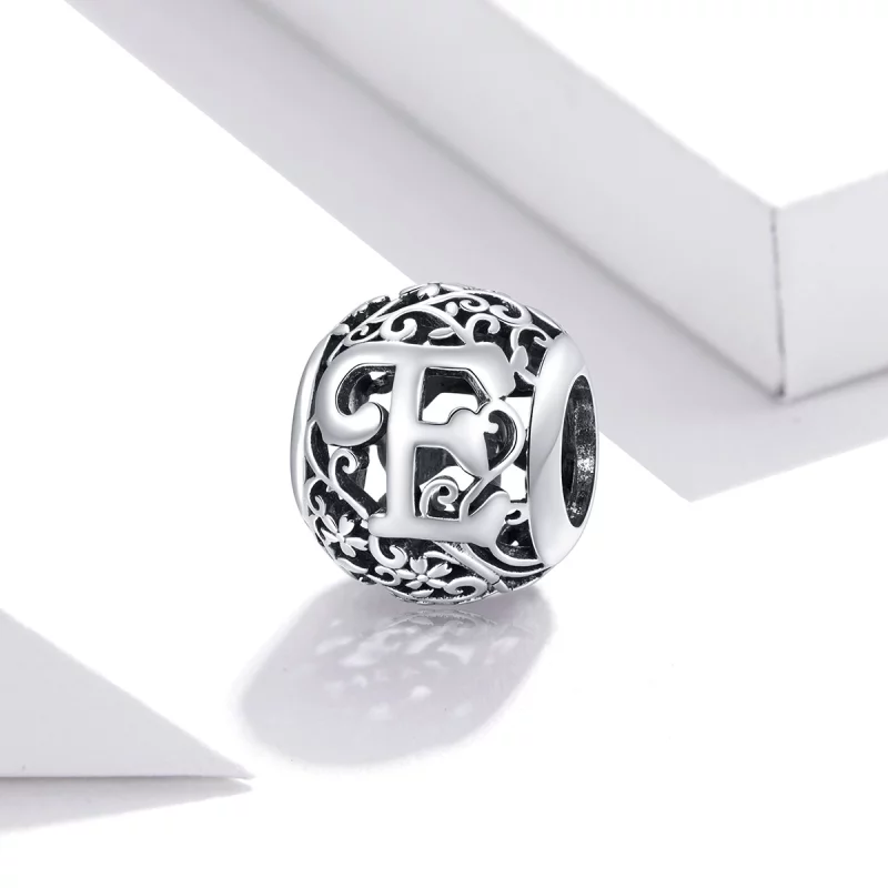 (image pour) Charm Style PANDORA Fleur Lettre E Ajourés - SCC1444-E - Afficher 2