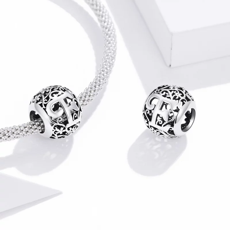 (image pour) Charm Style PANDORA Fleur Lettre E Ajourés - SCC1444-E - Afficher 4