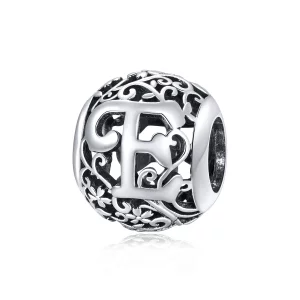 (image pour) Charm Style PANDORA Fleur Lettre E Ajourés - SCC1444-E