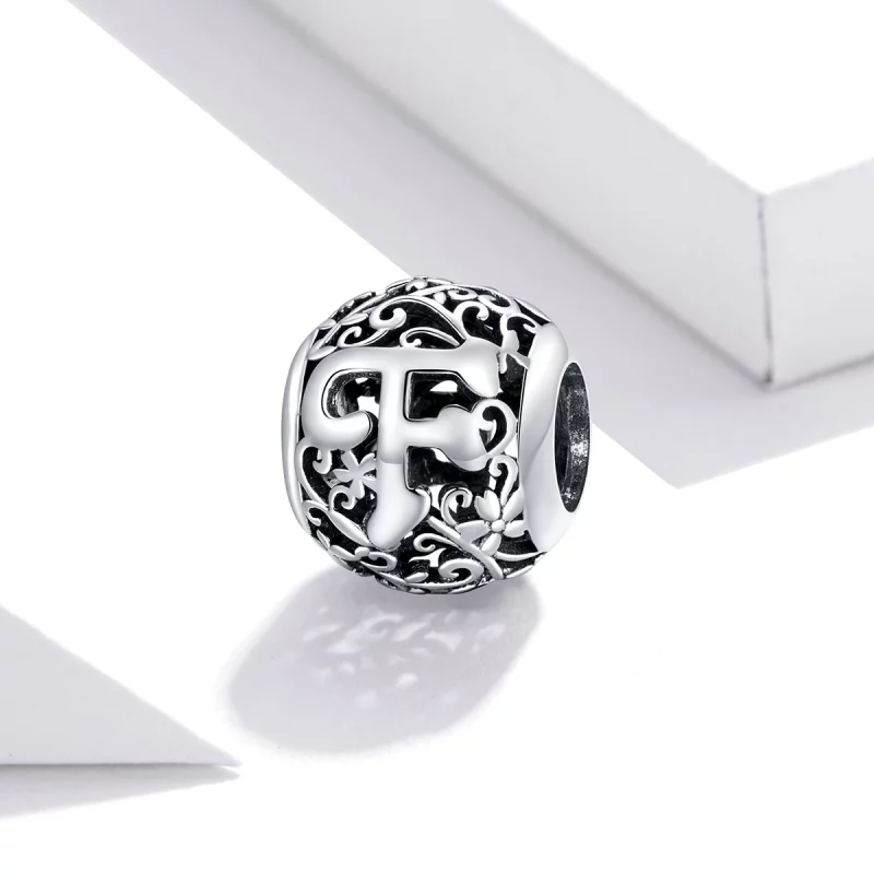 (image pour) Charm Style PANDORA Fleur Lettre F Ajourés - SCC1444-F - Afficher 2