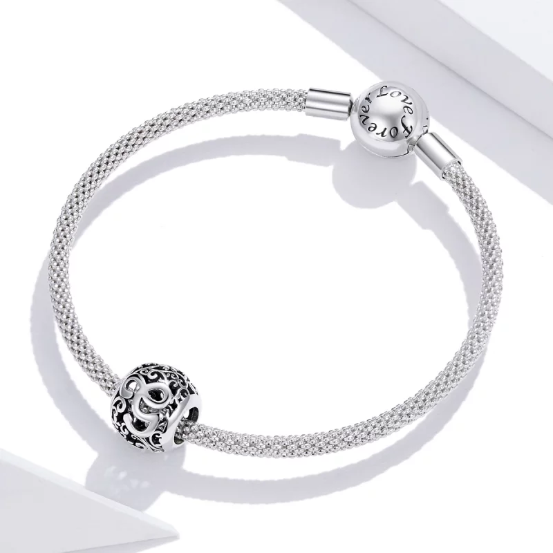 (image pour) Charm Style PANDORA Fleur Lettre G Ajourés - SCC1444-G - Afficher 3
