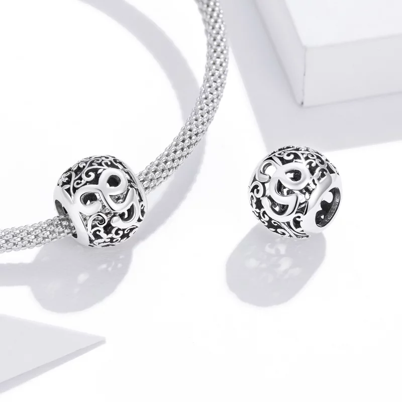 (image pour) Charm Style PANDORA Fleur Lettre G Ajourés - SCC1444-G - Afficher 4