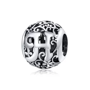 (image pour) Charm Style PANDORA Fleur Lettre H Ajourés - SCC1444-H