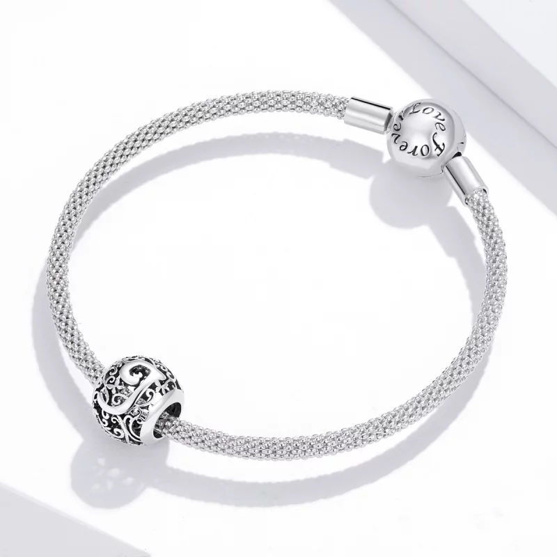 (image pour) Charm Style PANDORA Fleur Lettre J Ajourés - SCC1444-J - Afficher 3