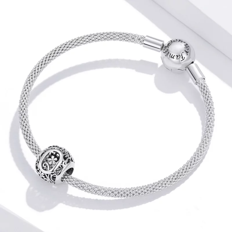 (image pour) Charm Style PANDORA Fleur Lettre O Ajourés - SCC1444-O - Afficher 3