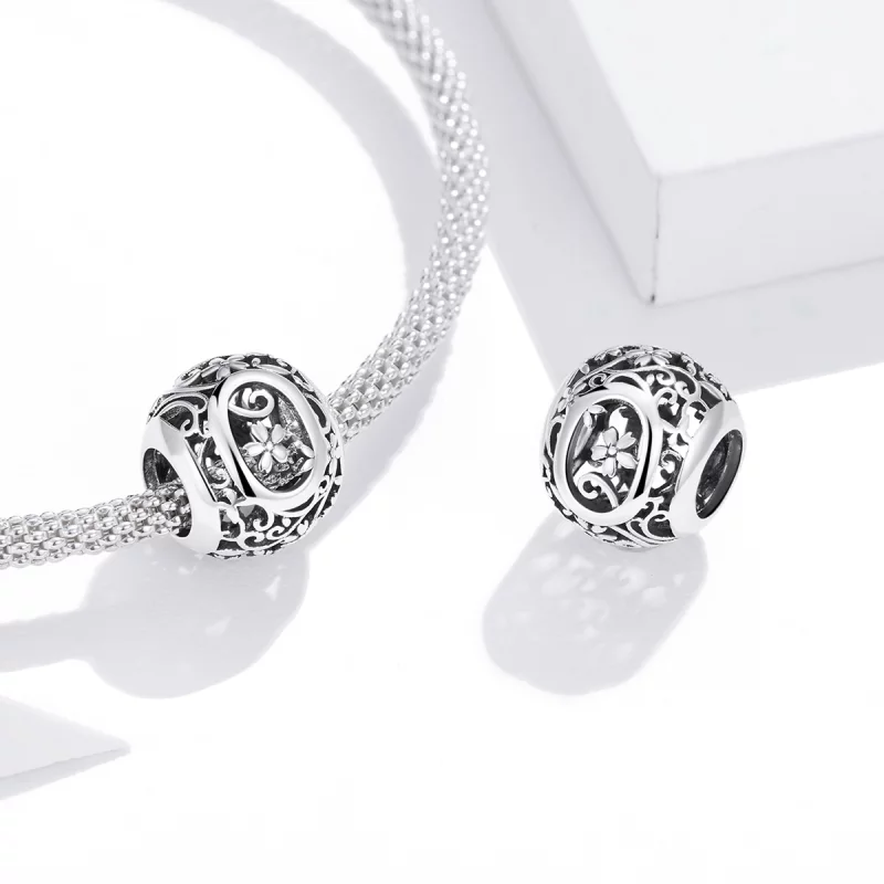 (image pour) Charm Style PANDORA Fleur Lettre O Ajourés - SCC1444-O - Afficher 4