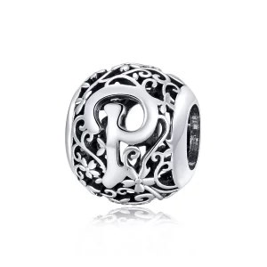 Charm Style PANDORA Fleur Lettre P Ajourés - SCC1444-P (image pour) Charm Style PANDORA Fleur Lettre P Ajourés - SCC1444-P