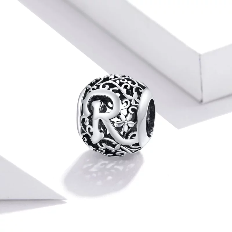 (image pour) Charm Style PANDORA Fleur Lettre R Ajourés - SCC1444-R - Afficher 2