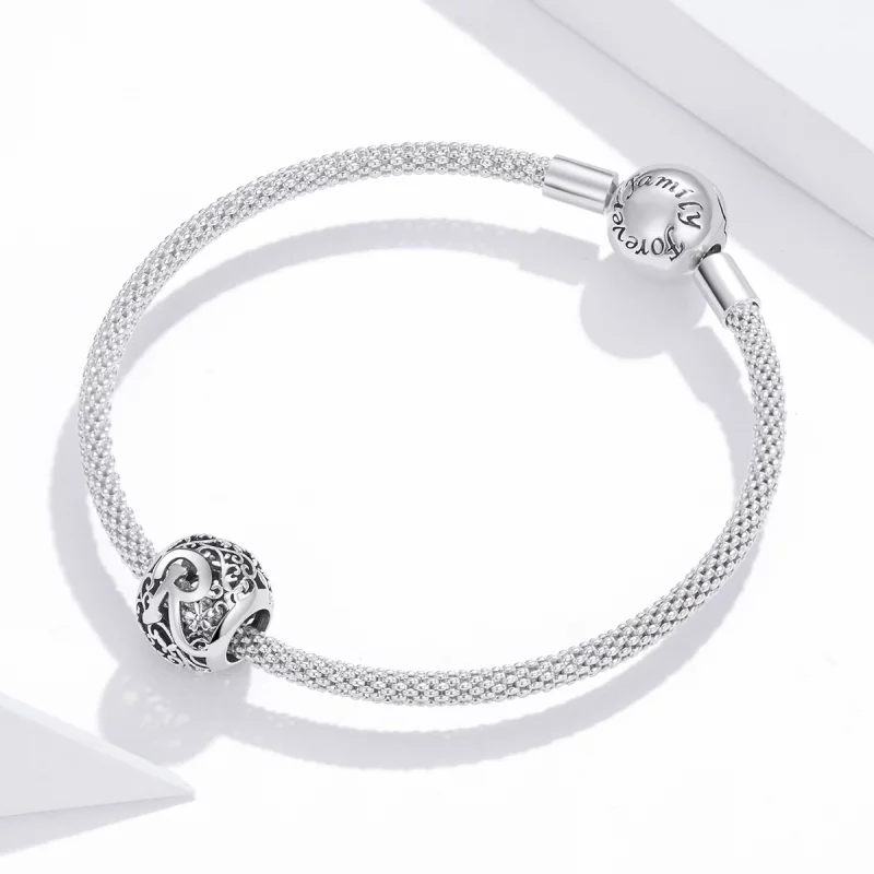 (image pour) Charm Style PANDORA Fleur Lettre R Ajourés - SCC1444-R - Afficher 3