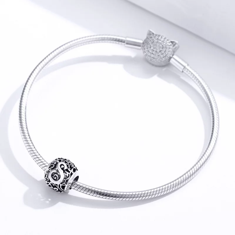 (image pour) Charm Style PANDORA Fleur Lettre S Ajourés - SCC1444-S - Afficher 3