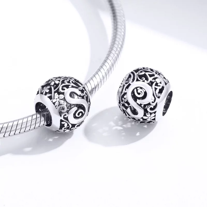 (image pour) Charm Style PANDORA Fleur Lettre S Ajourés - SCC1444-S - Afficher 4